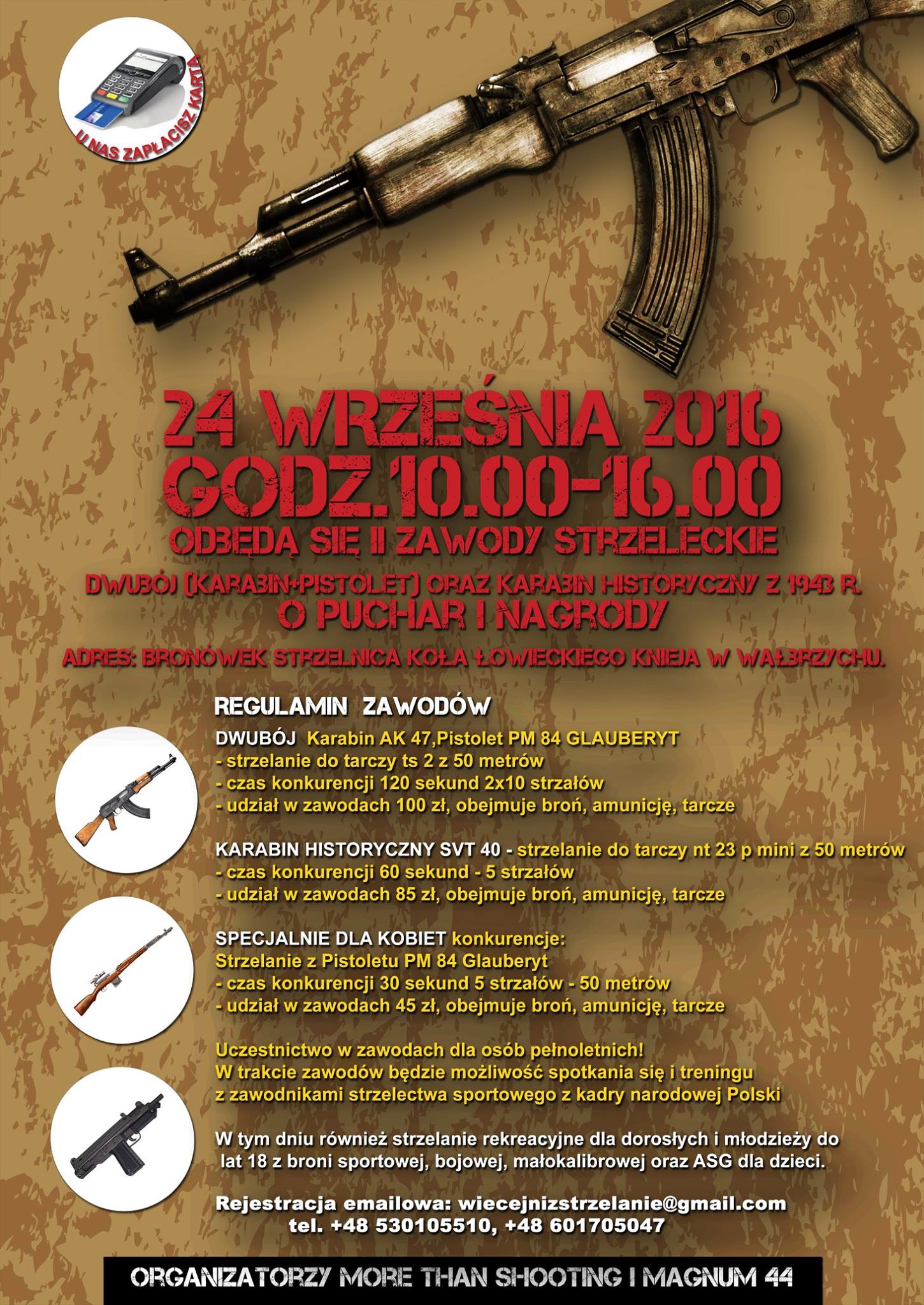 Plakat Zawody Strzeleckie